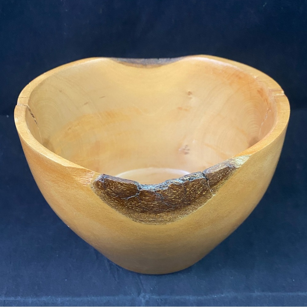 Dogwood Wooden Crafted Bowl Signed by Artist John A Sponek? 2004